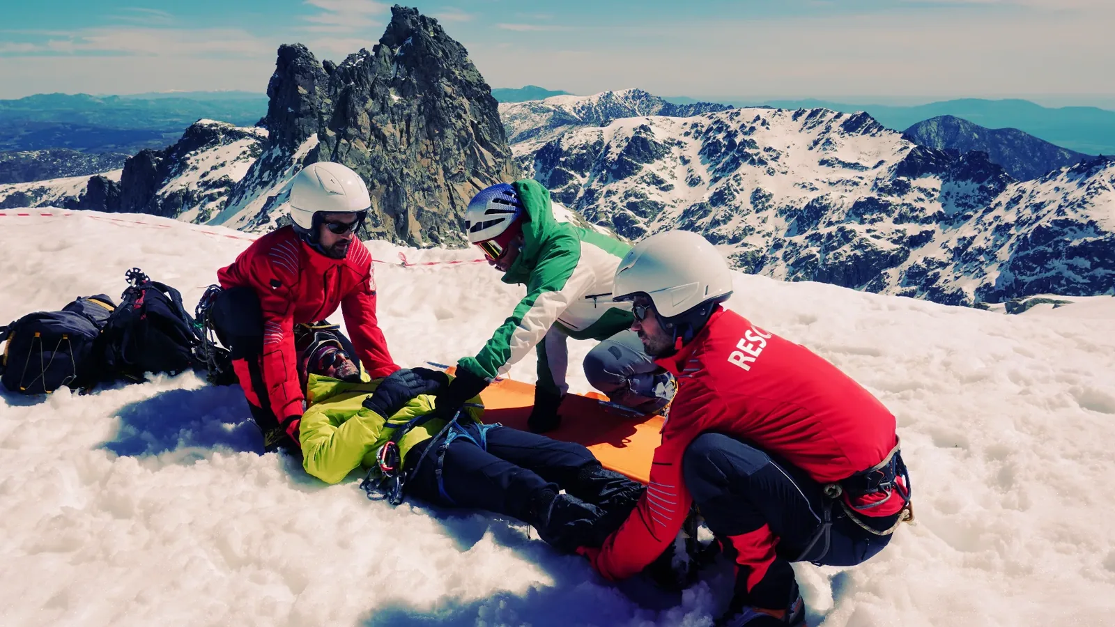 Rescate alta montaña para spot de Vodafone One