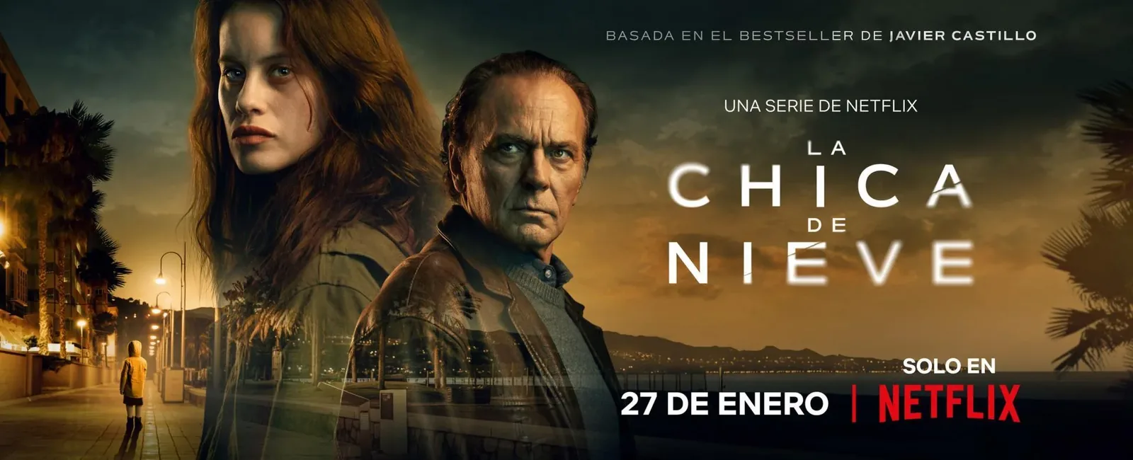 Schneider am Set für die Hauptdarsteller der Serie La chica de nieve